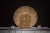 Pet Wall Clock - Any Text, Any Image Gift Pet Memorial
