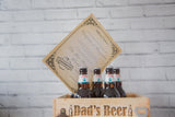 Best Dad Bundle Birthday Beer Crate Bottle Opener Any Age, Text or Font