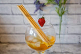 Personalised Engraved Bamboo Drinking Straws Birthday Christmas New Year Gift Wood