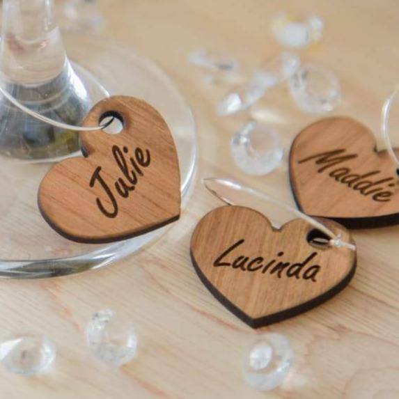 Wedding Table Name Place Wine Tags - Hen Doo, Party