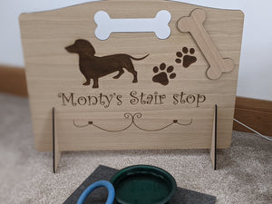 Freestanding Dog Stopper Pet Garden Caravan Kitchen Stairs JLL