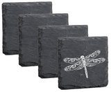 Dragonfly Table Coaster. Personalised Birthday, gift, wedding