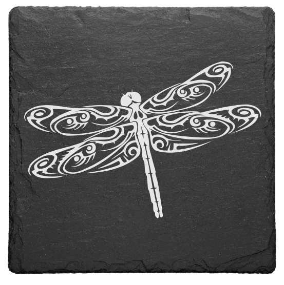 Dragonfly Table Coaster. Personalised Birthday, gift, wedding
