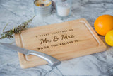 Anniversary Gift Personalised Chopping Board