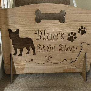 French Bulldog Gate - Personalised Frenchie Pet Garden Caravan Kitchen