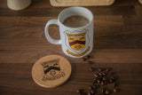 Cork Table Coaster Round- Taibach RFC