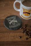 Slate Table Coaster Round- Taibach RFC