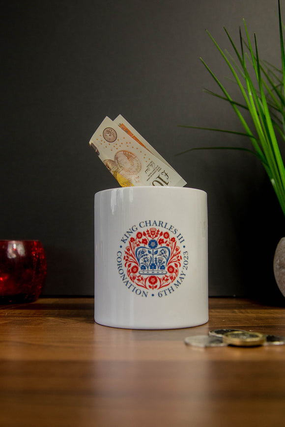 King Charles Coronation Glossy Durham Style Money Box