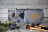 Personalised Make up Bag - Faux Leather Travel Bag