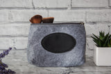 Personalised Make up Bag - Faux Leather Travel Bag