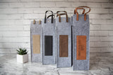 Personalised Wine Bag - Faux Leather 4 Colors