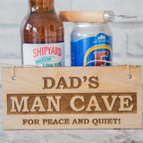 Personalised Dads Man Cave Sign Novelty Garden Gifts Lockdown Birthday Father