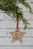 Personalised Christmas Bauble Star