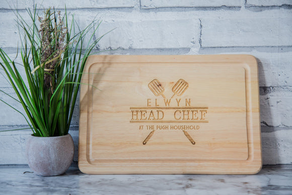 Personalised Chopping Board - Head Chef Gift