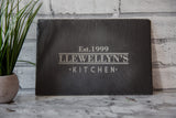 Premium Slate Cheese Board Personalised Est. Design