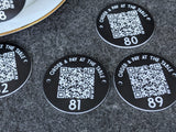 QR Code Table Marker - Bar Pub Restaurant Ordering Round