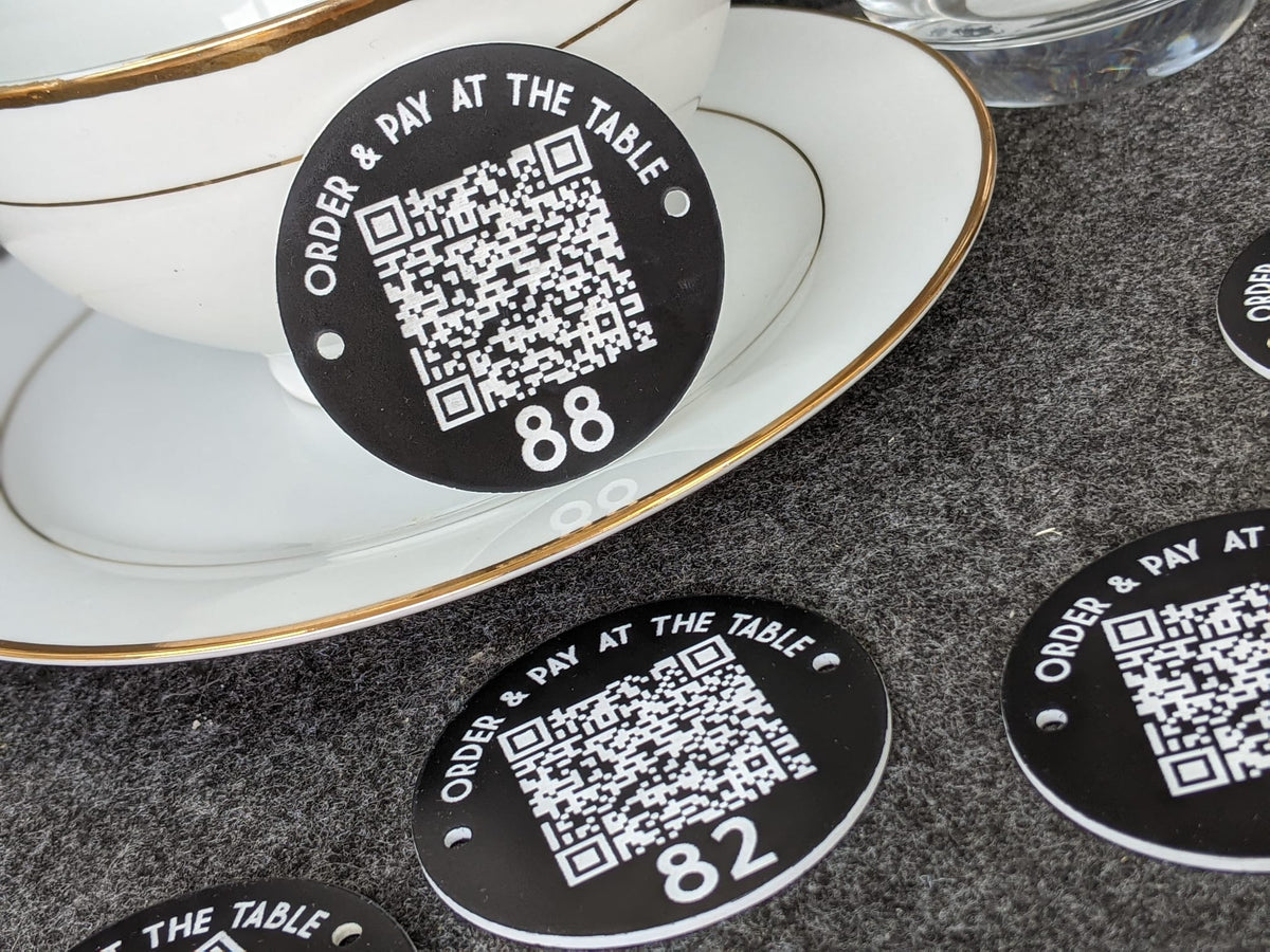 QR Code Table Marker - Bar Pub Restaurant Ordering Round – JLL Designs