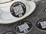 QR Code Table Marker - Bar Pub Restaurant Ordering Round