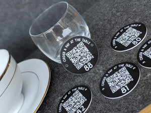 QR Code Table Marker - Bar Pub Restaurant Ordering Round