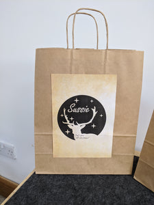 Personalised Christmas Bag - Rustic Christmas Gift Bag