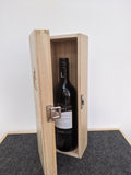 Personalised Engraved Wooden Wine Gift Box Birthday / Wedding / ANY TEXT
