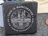 Manchester Slate Coaster Square