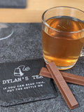 NAMEs Tea Design Slate Table Coaster - Gift Birthday Christmas End of Year Term