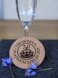 Queen's Platinum Jubilee 2022 Cork Round Table Coaster
