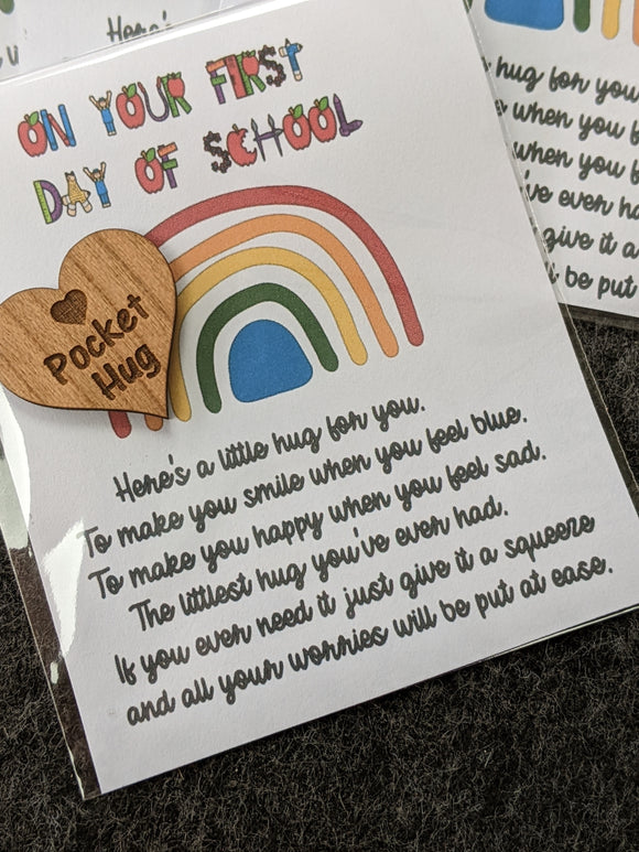 Back to School Little Pocket Hug  & Note