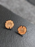 Wooden Earrings with Stainless Steel Back