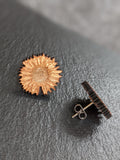 Wooden Earrings with Stainless Steel Back